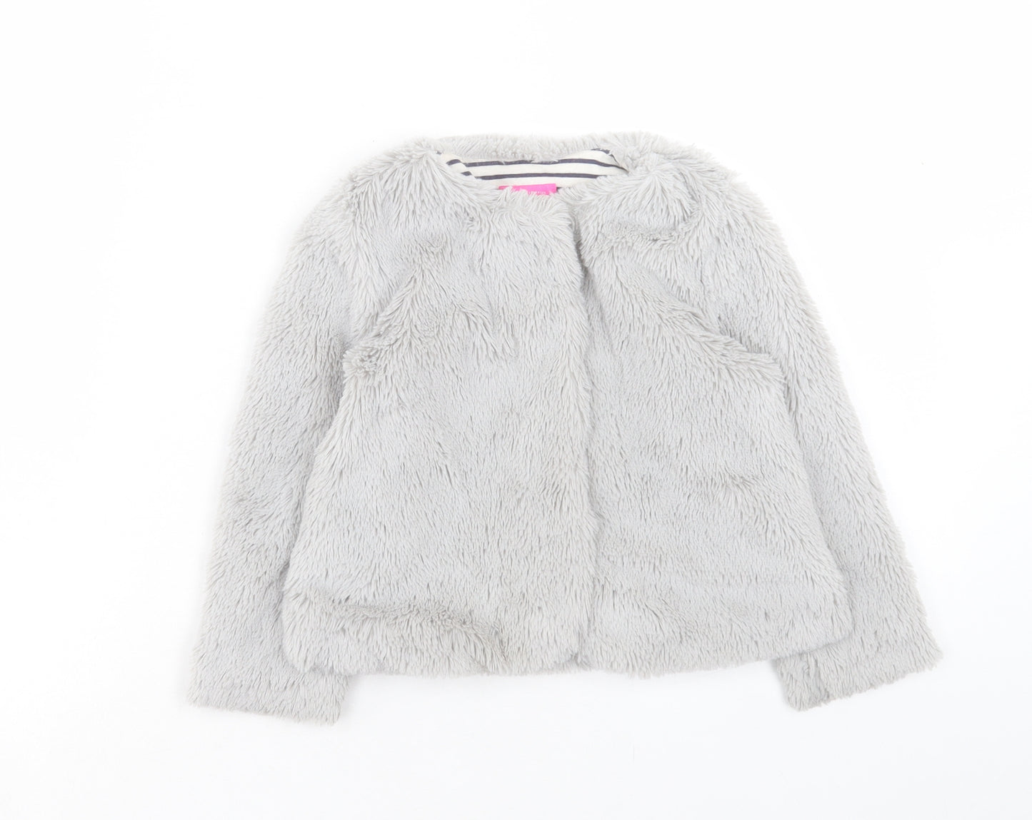 Joules Girls Grey Jacket Coatigan Size 4 Years Button