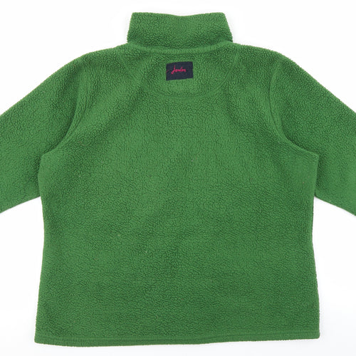 Joules Womens Green Polyester Pullover Sweatshirt Size 16 Zip