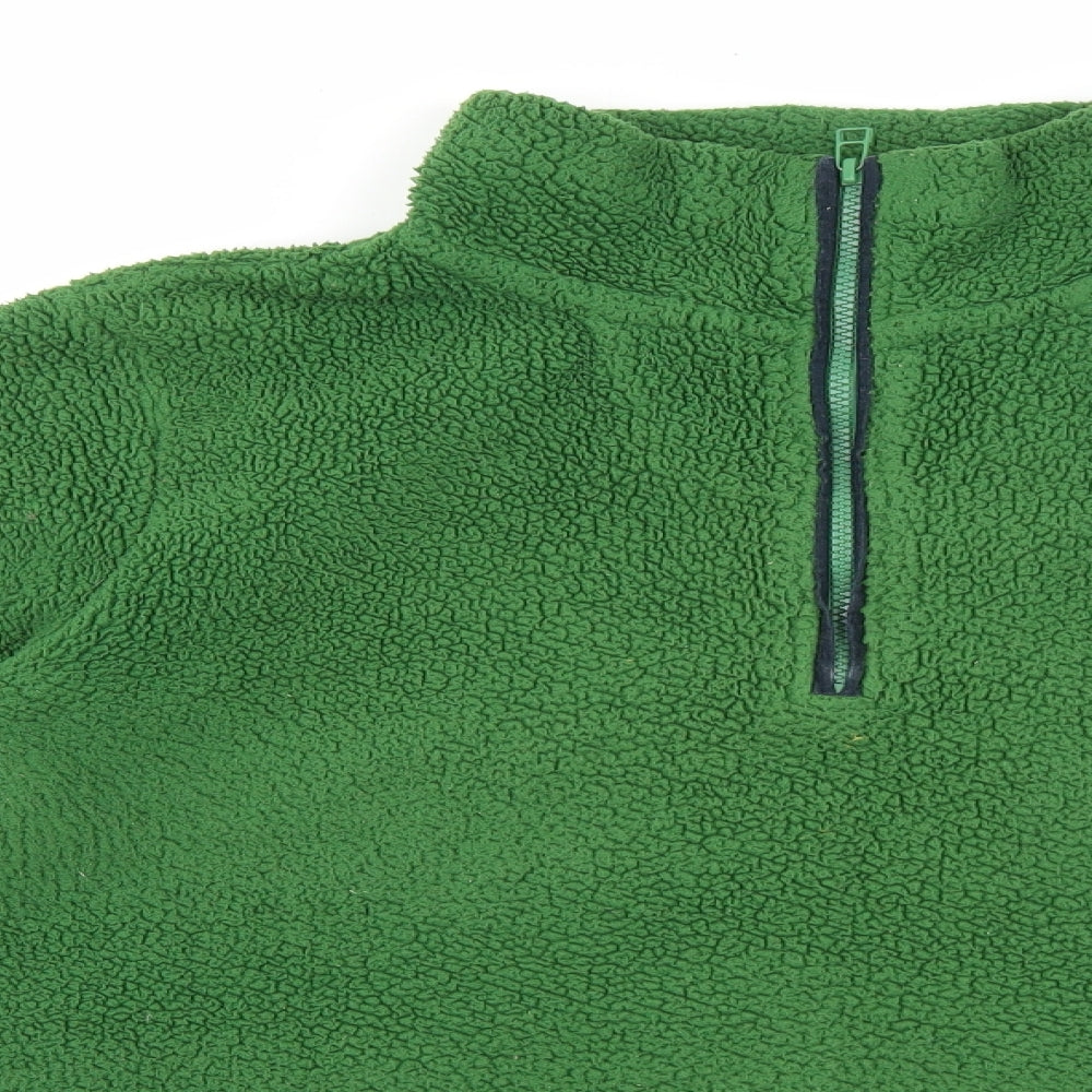 Joules Womens Green Polyester Pullover Sweatshirt Size 16 Zip