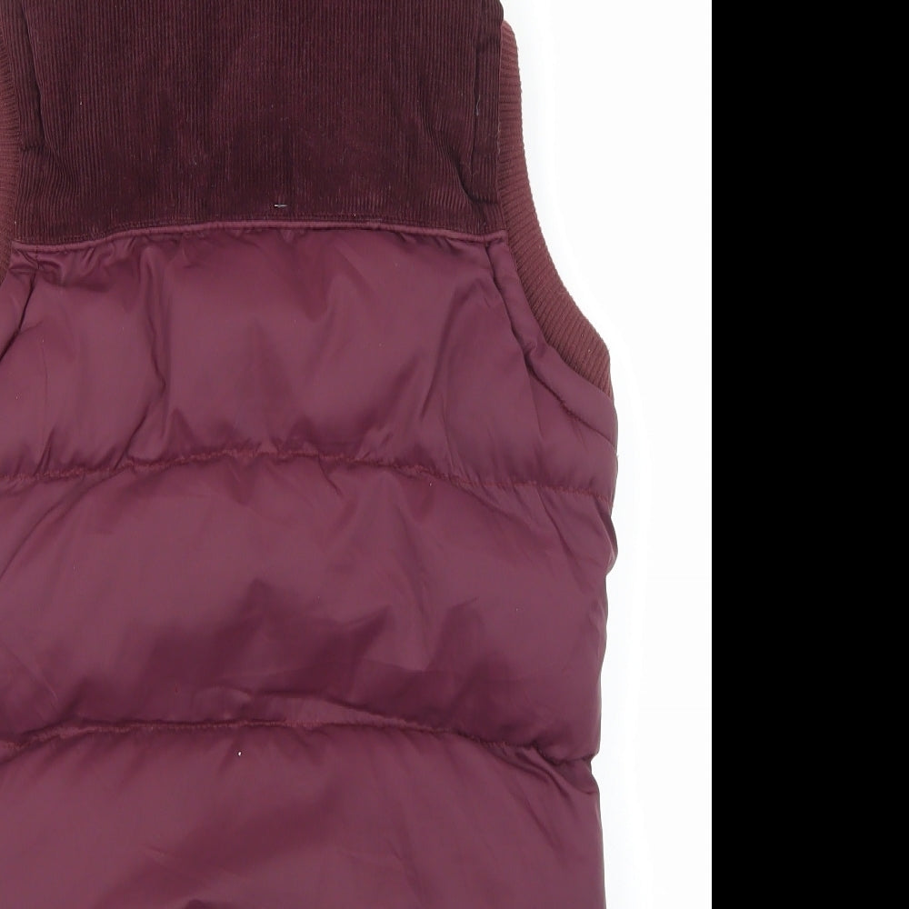 Blonde & Blonde Womens Purple Gilet Jacket Size 8 Zip