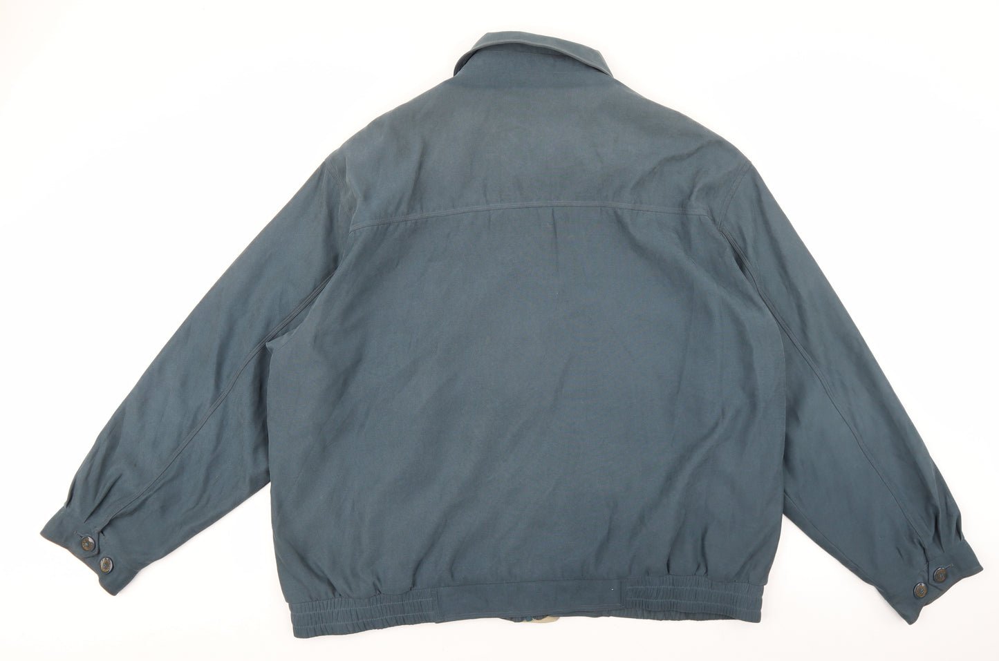 Saxon Mens Blue Bomber Jacket Jacket Size 3XL Zip