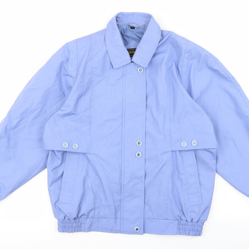 Ferracini Womens Blue Jacket Size 10 Zip