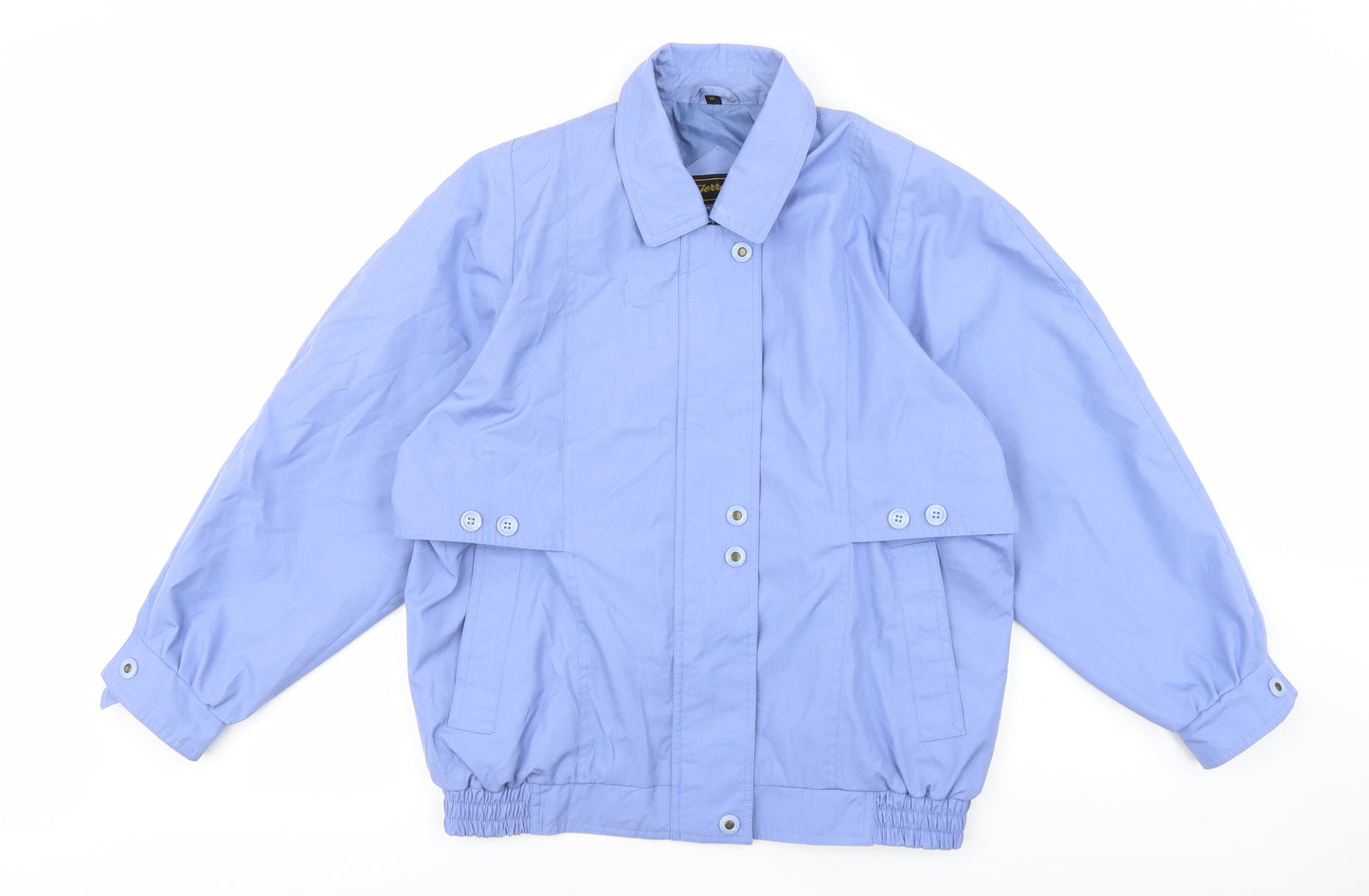 Ferracini Womens Blue Jacket Size 10 Zip