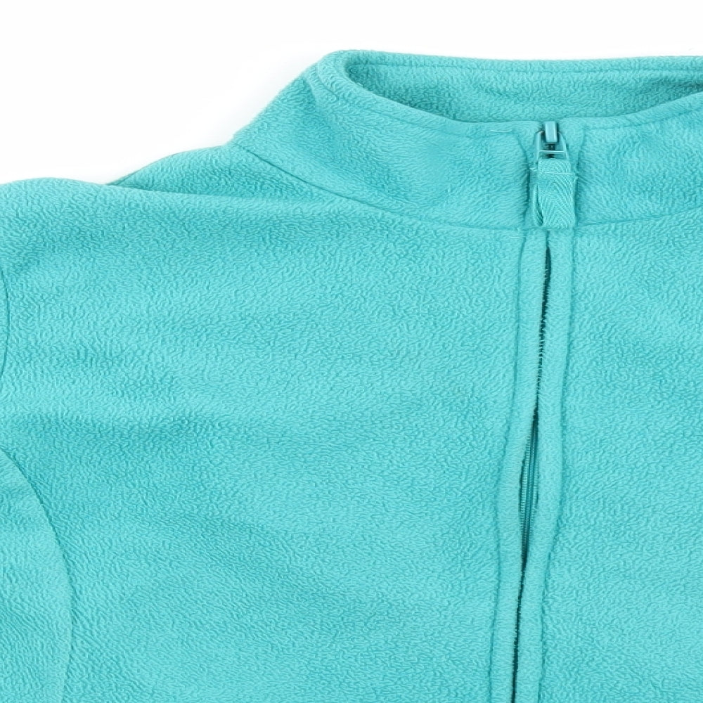 Marks and Spencer Womens Blue Polyester Full Zip Sweatshirt Size 10 Zip