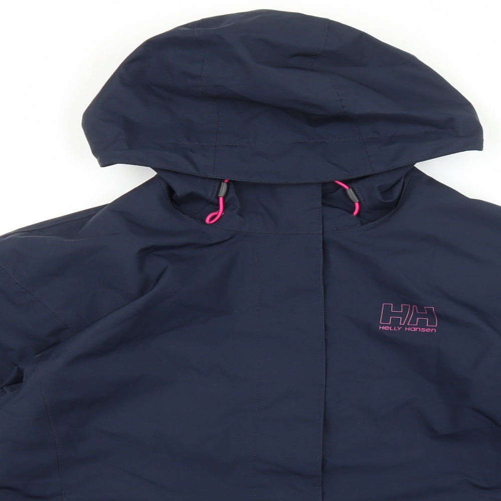 Helly Hansen Womens Blue Windbreaker Jacket Size M Zip