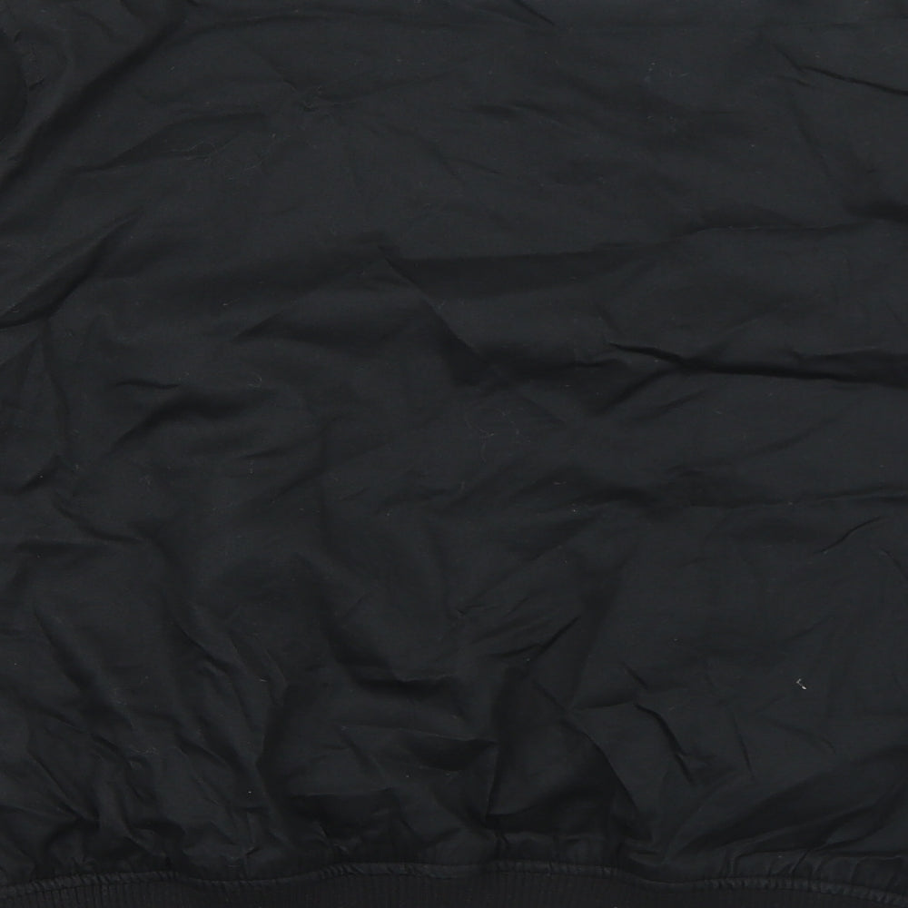 Cedar Wood State Mens Black Bomber Jacket Jacket Size M Zip