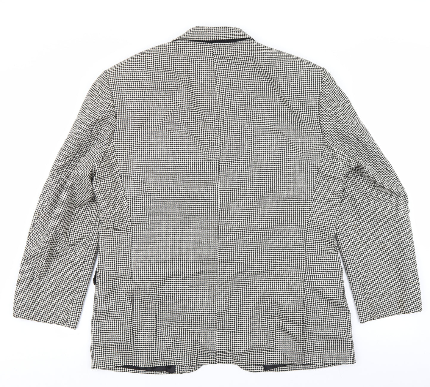 Marks and Spencer Mens Multicoloured Houndstooth Wool Jacket Suit Jacket Size 42