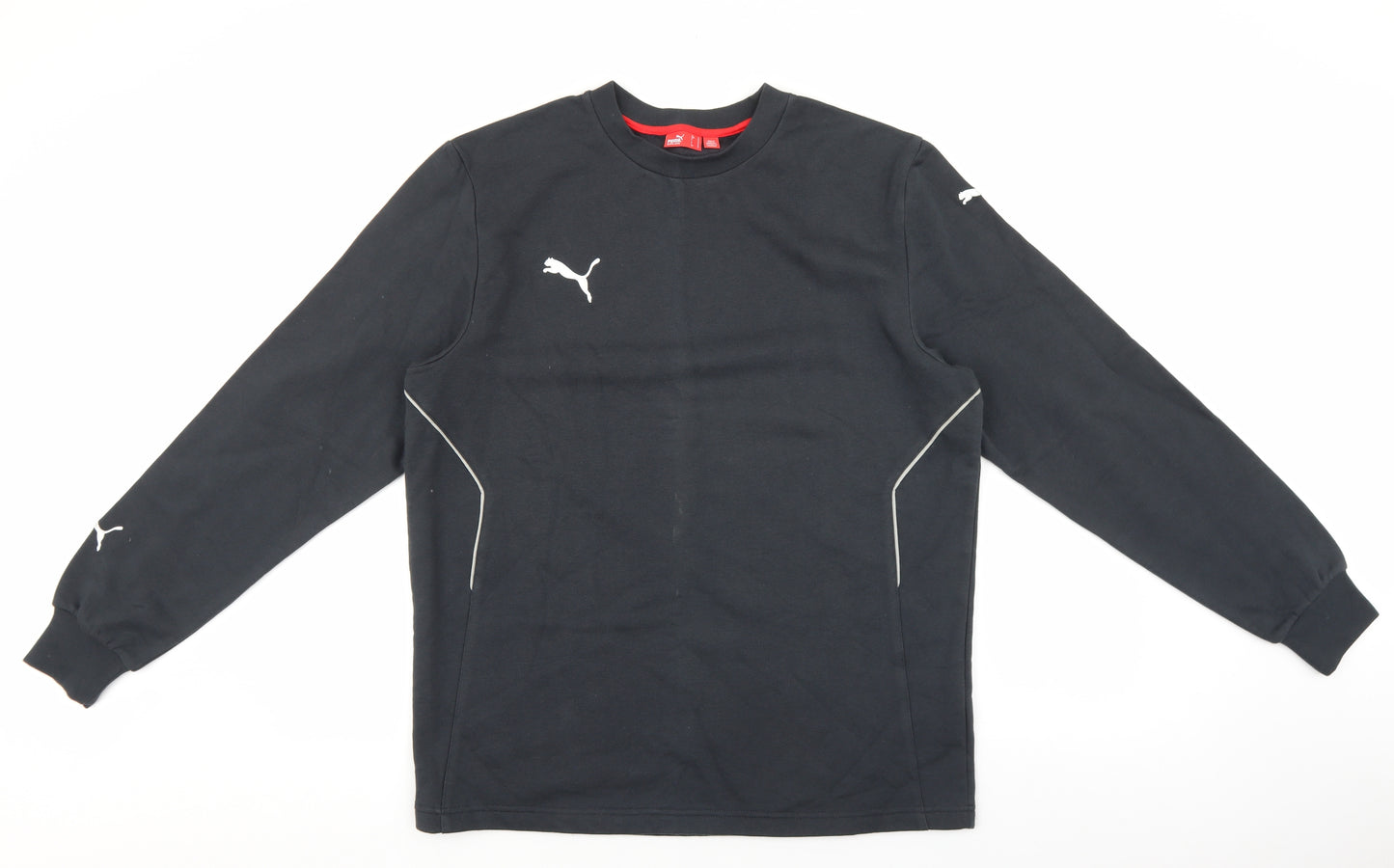 PUMA Mens Grey Cotton Pullover Sweatshirt Size M