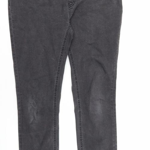 ASOS Womens Grey Cotton Skinny Jeans Size 10 L29 in Regular