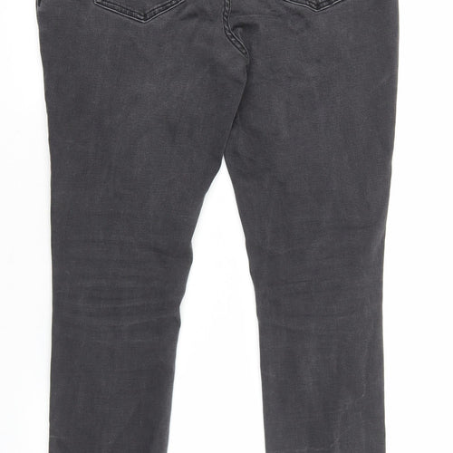 ASOS Womens Grey Cotton Skinny Jeans Size 10 L29 in Regular