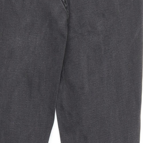 ASOS Womens Grey Cotton Skinny Jeans Size 10 L29 in Regular