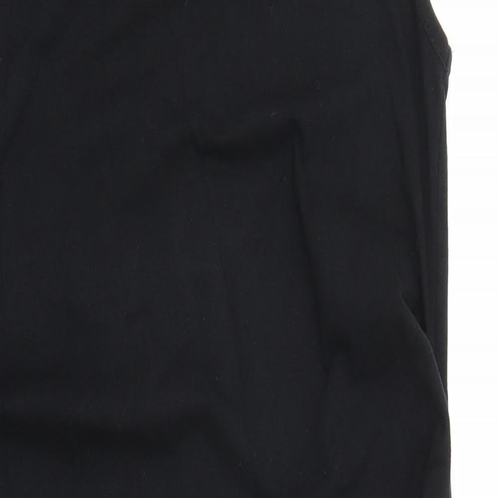 George Womens Black Cotton Tank Dress Size 12 Round Neck Pullover