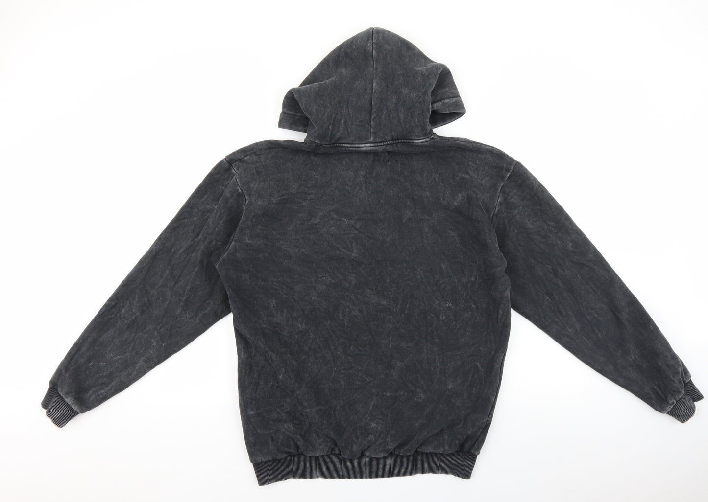 Boohoo Mens Grey Cotton Pullover Hoodie Size S - International Burna Boy