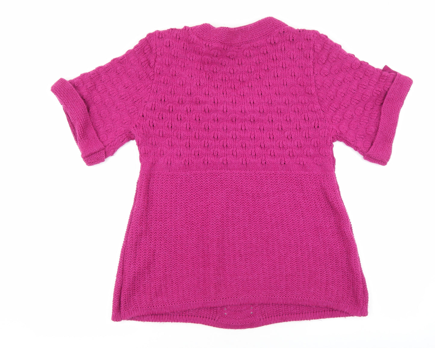 NEXT Womens Pink Scoop Neck Acrylic Pullover Jumper Size 12