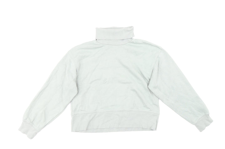 Zara Womens Green Cotton Pullover Sweatshirt Size S Pullover