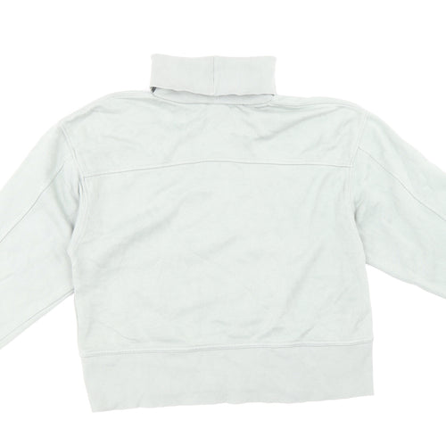 Zara Womens Green Cotton Pullover Sweatshirt Size S Pullover