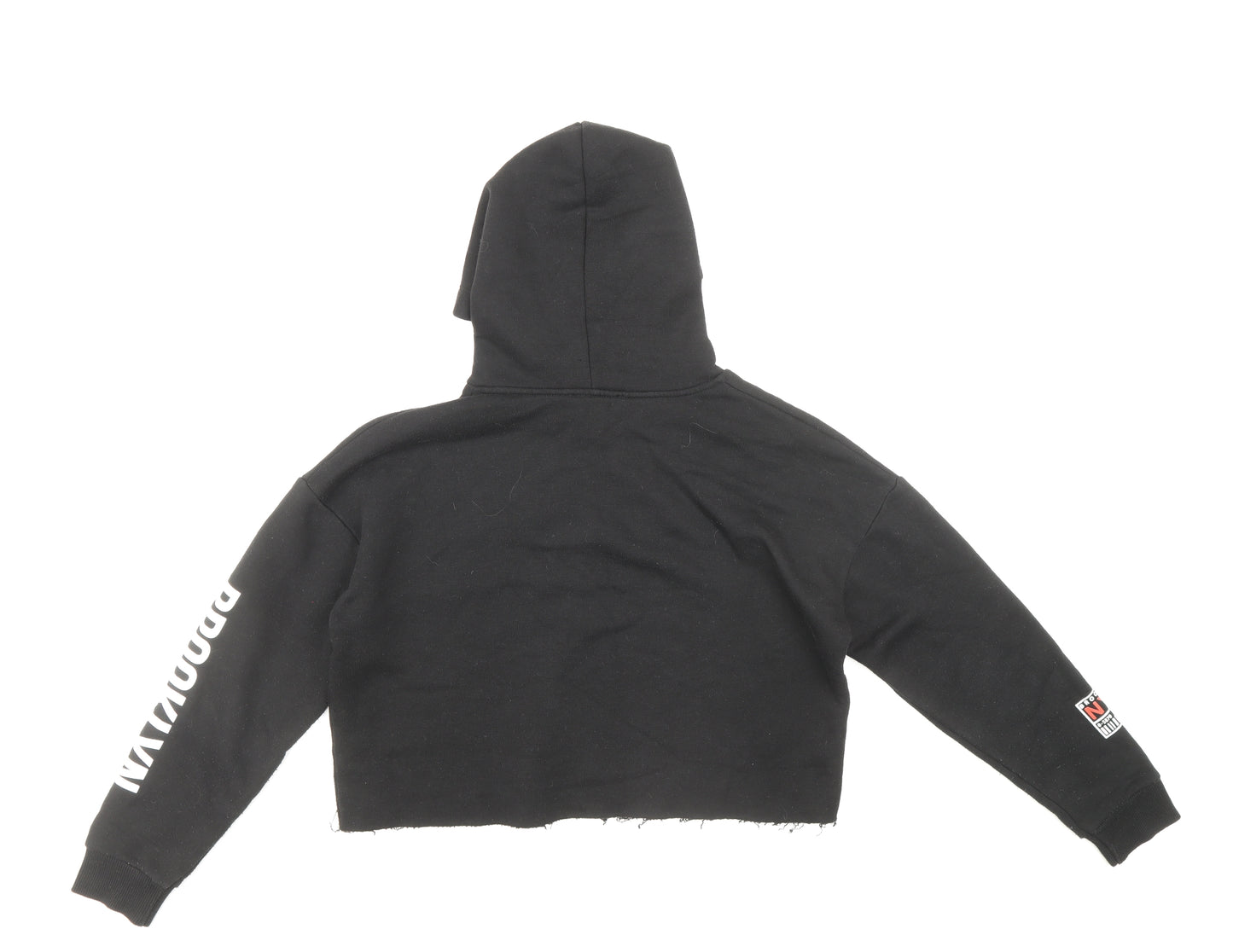 915 Generation Girls Black Polyester Pullover Hoodie Size 14-15 Years Pullover