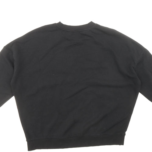 George Womens Black Cotton Pullover Sweatshirt Size L Pullover - Bling