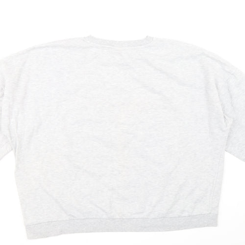 Difuzed Womens Grey Cotton Pullover Sweatshirt Size 22 Pullover