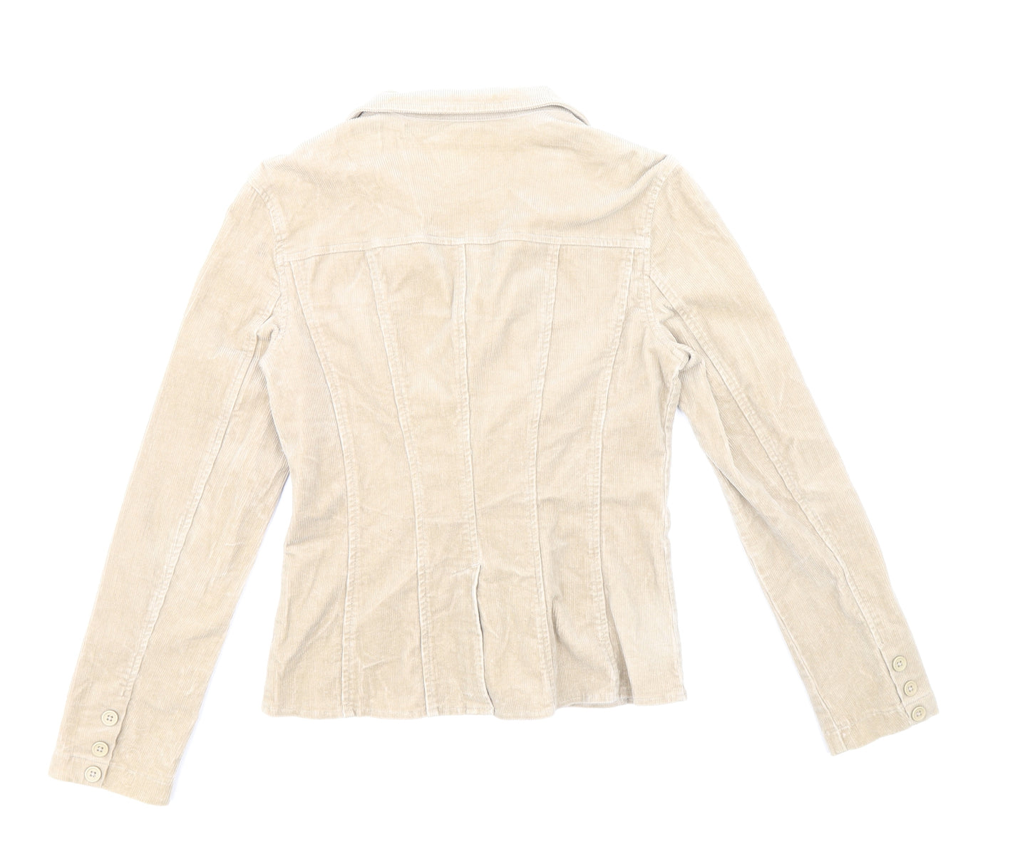 Dorothy Perkins Womens Beige Jacket Blazer Size 8 Button