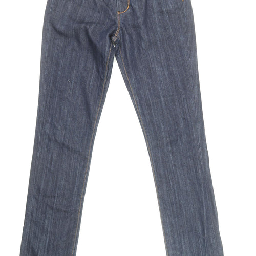 Seven Womens Blue Cotton Skinny Jeans Size 27 in L34 in Slim Zip