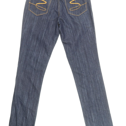 Seven Womens Blue Cotton Skinny Jeans Size 27 in L34 in Slim Zip