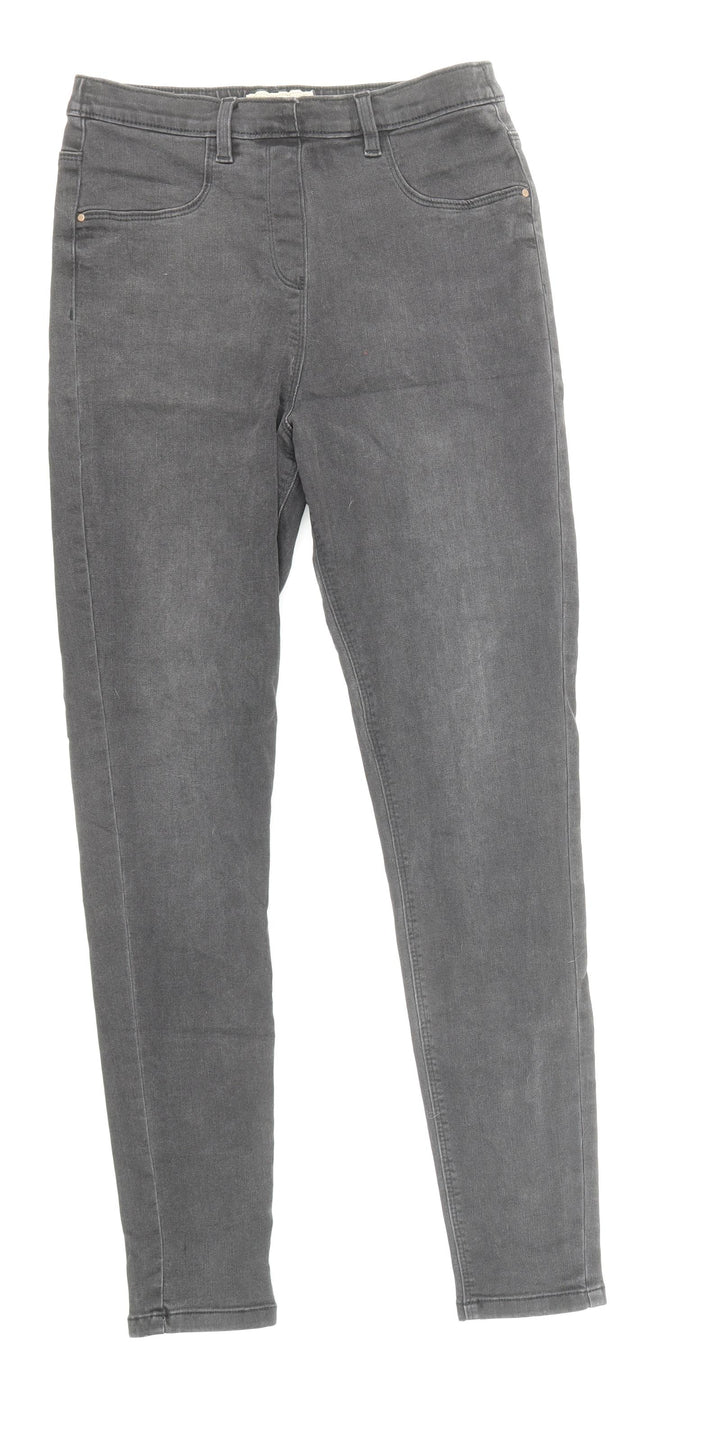 NEXT Girls Black Cotton Skinny Jeans Size 15 Years L28 in Regular Pullover