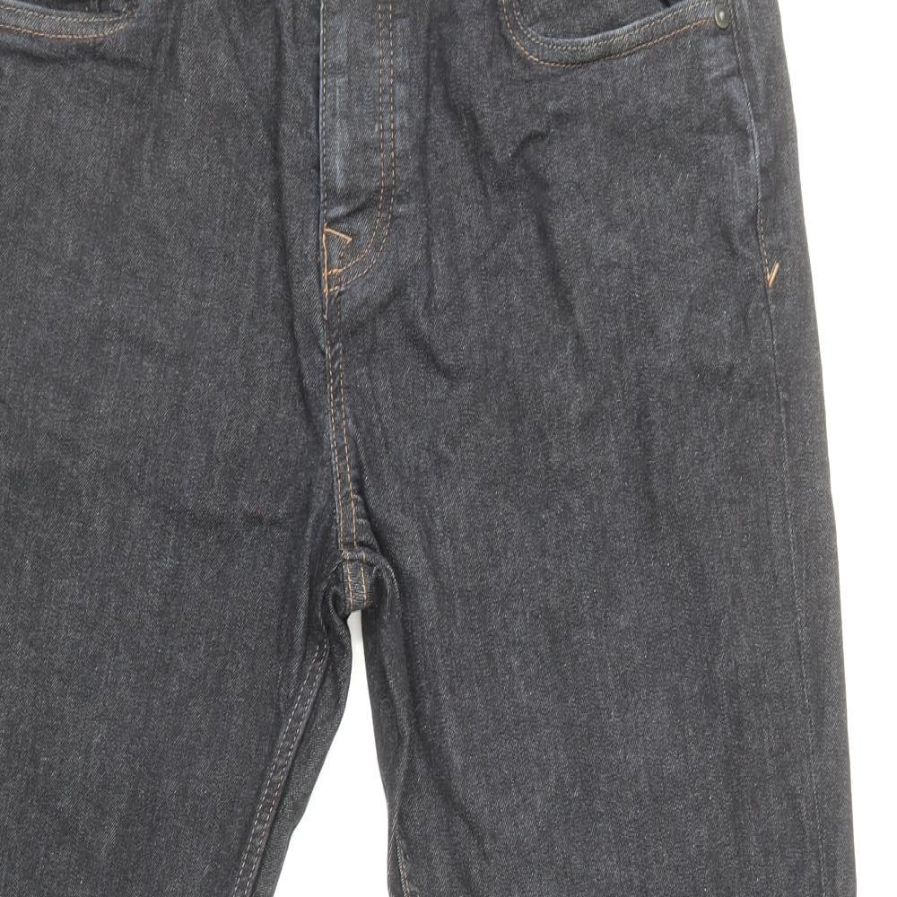 NEXT Mens Blue Cotton Straight Jeans Size 34 in L29 in Slim Button