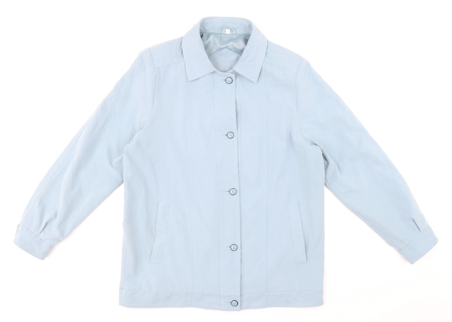 Unique Creation Womens Blue Jacket Size 12 Button