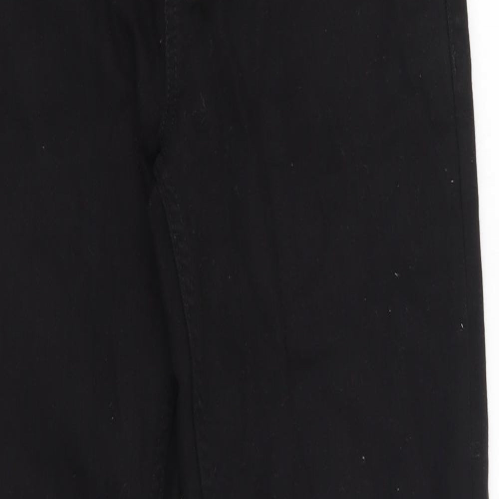 NEXT Boys Black Cotton Straight Jeans Size 12 Years L27 in Regular Button
