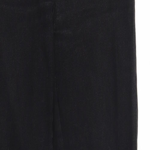 ESMARA Womens Black Herringbone Cotton Skinny Jeans Size 8 L30 in Regular Button