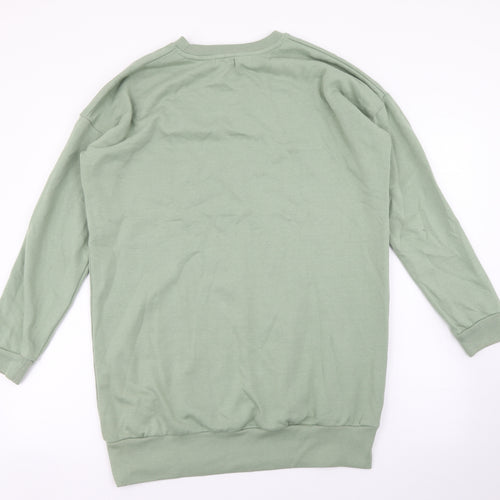 PEP&CO Womens Green Round Neck Cotton Pullover Jumper Size M - San Diego