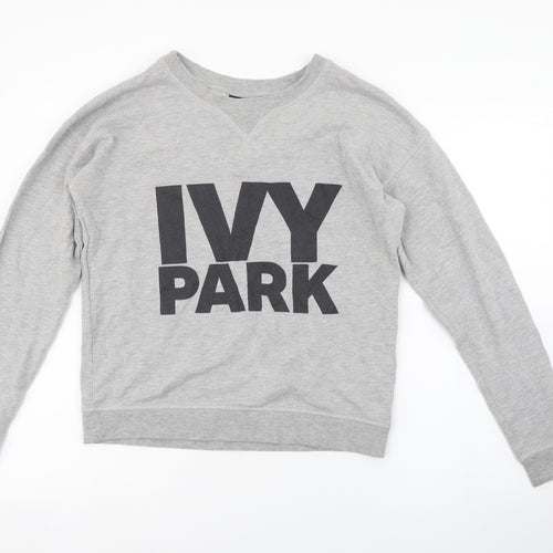IVY PARK Mens Grey Round Neck Cotton Pullover Jumper Size XS - IVY PARK