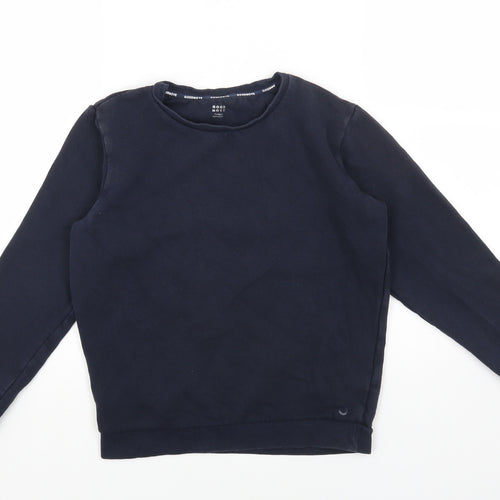 Marks and Spencer Boys Blue Cotton Pullover Sweatshirt Size 11-12 Years Pullover