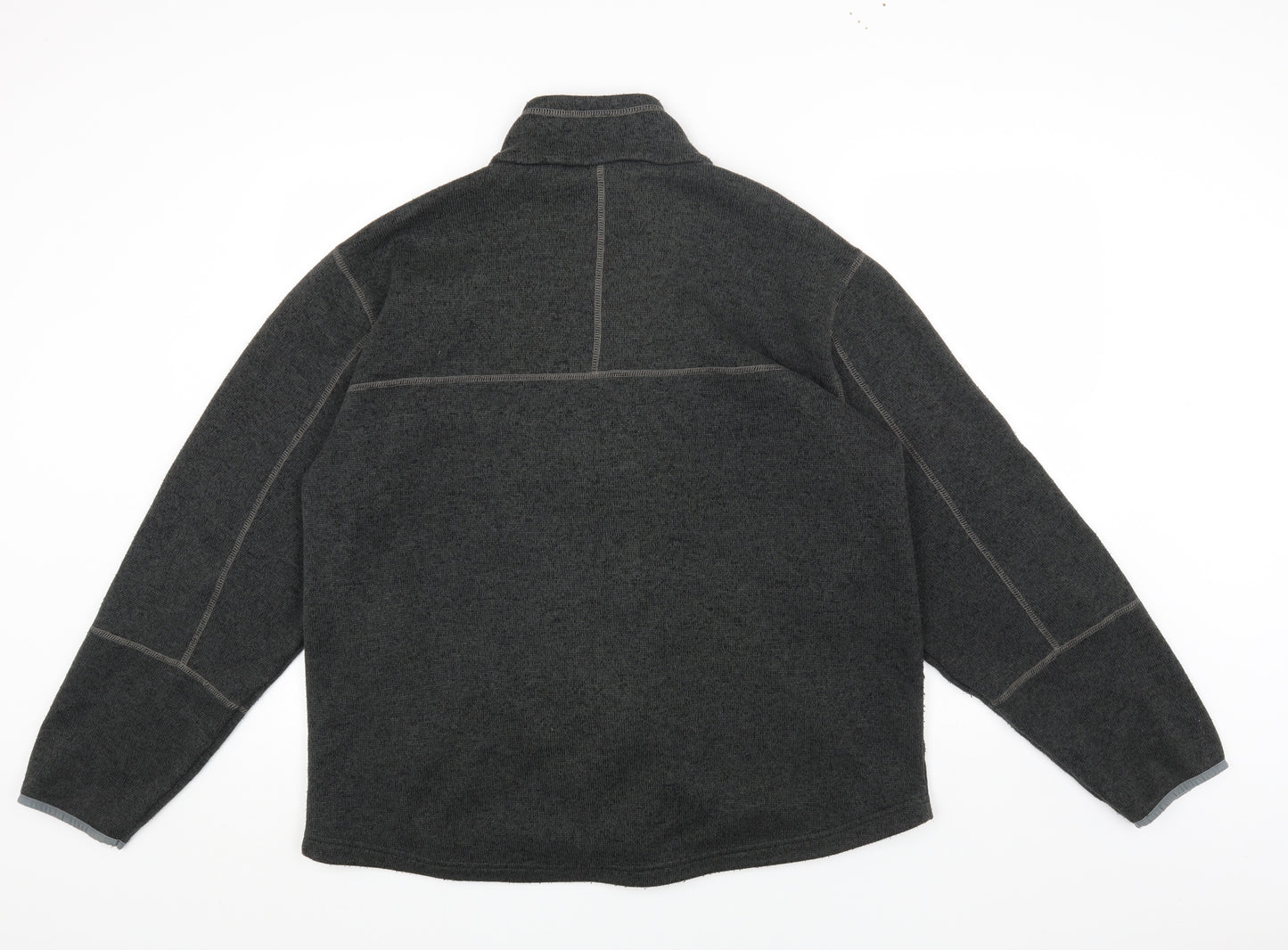 Avalanche Mens Grey Polyester Full Zip Sweatshirt Size 2XL