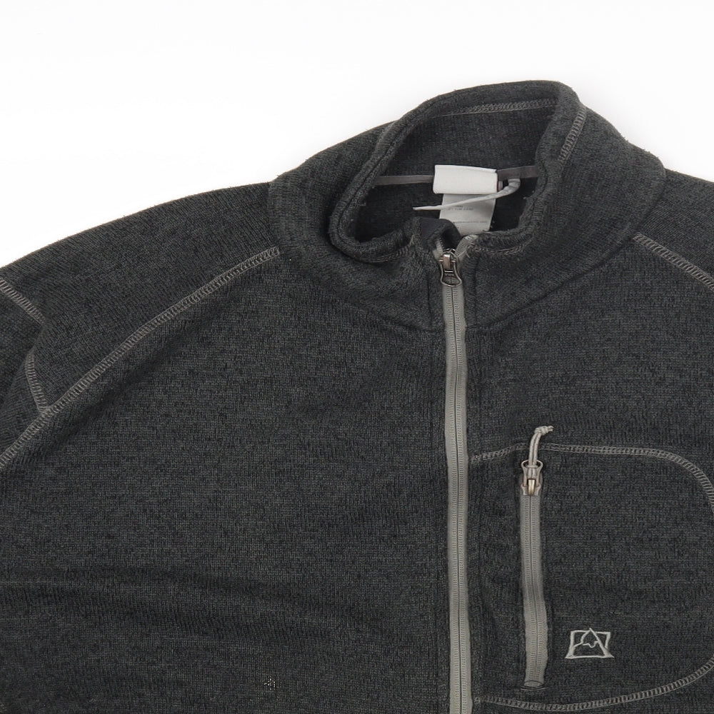 Avalanche Mens Grey Polyester Full Zip Sweatshirt Size 2XL