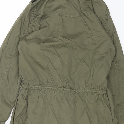 H&M Womens Green Jacket Size 12 Button