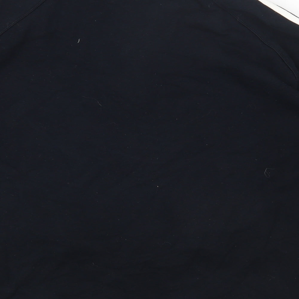 Marks and Spencer Womens Black Cotton Full Zip Sweatshirt Size 22 Zip