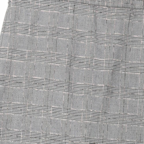 Classics Womens Multicoloured Plaid Polyester A-Line Skirt Size 34 in