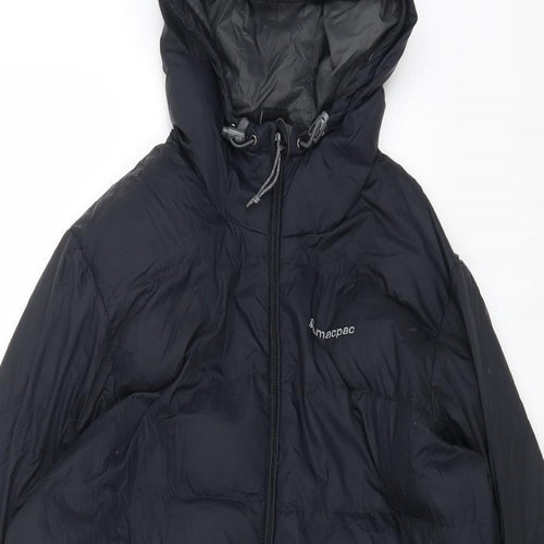 MACPAC Mens Black Puffer Jacket Coat Size XS Zip