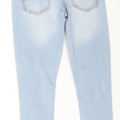 Denim 365 Girls Blue Cotton Skinny Jeans Size 10-11 Years Regular Button