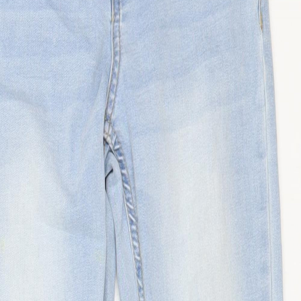 Denim 365 Girls Blue Cotton Skinny Jeans Size 10-11 Years Regular Button