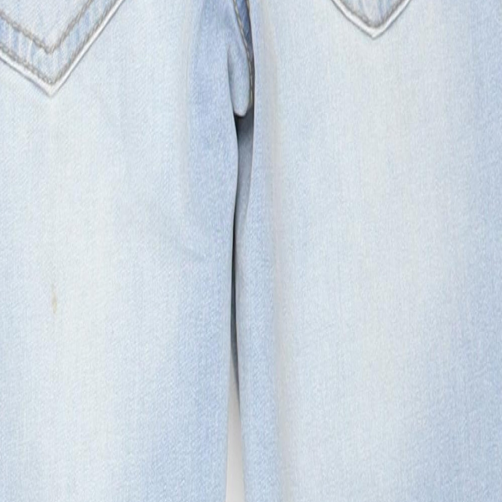 Denim 365 Girls Blue Cotton Skinny Jeans Size 10-11 Years Regular Button