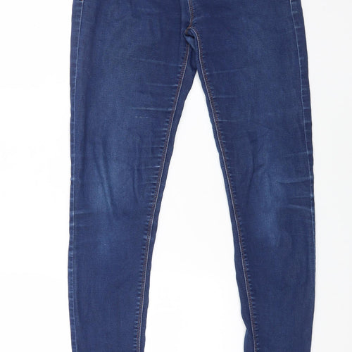 Springfield Womens Blue Cotton Skinny Jeans Size 24 in L28 in Regular Button