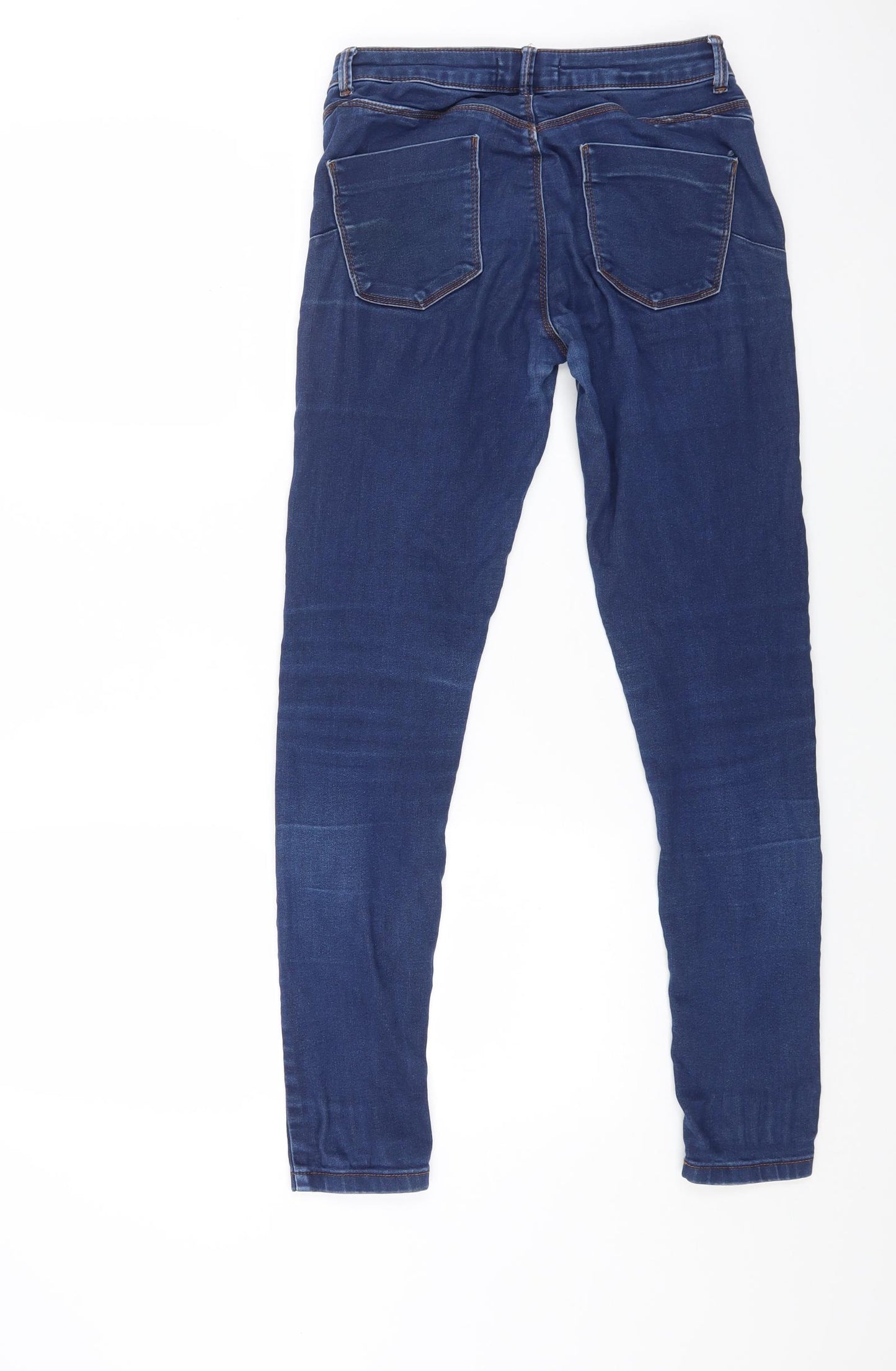 Springfield Womens Blue Cotton Skinny Jeans Size 24 in L28 in Regular Button