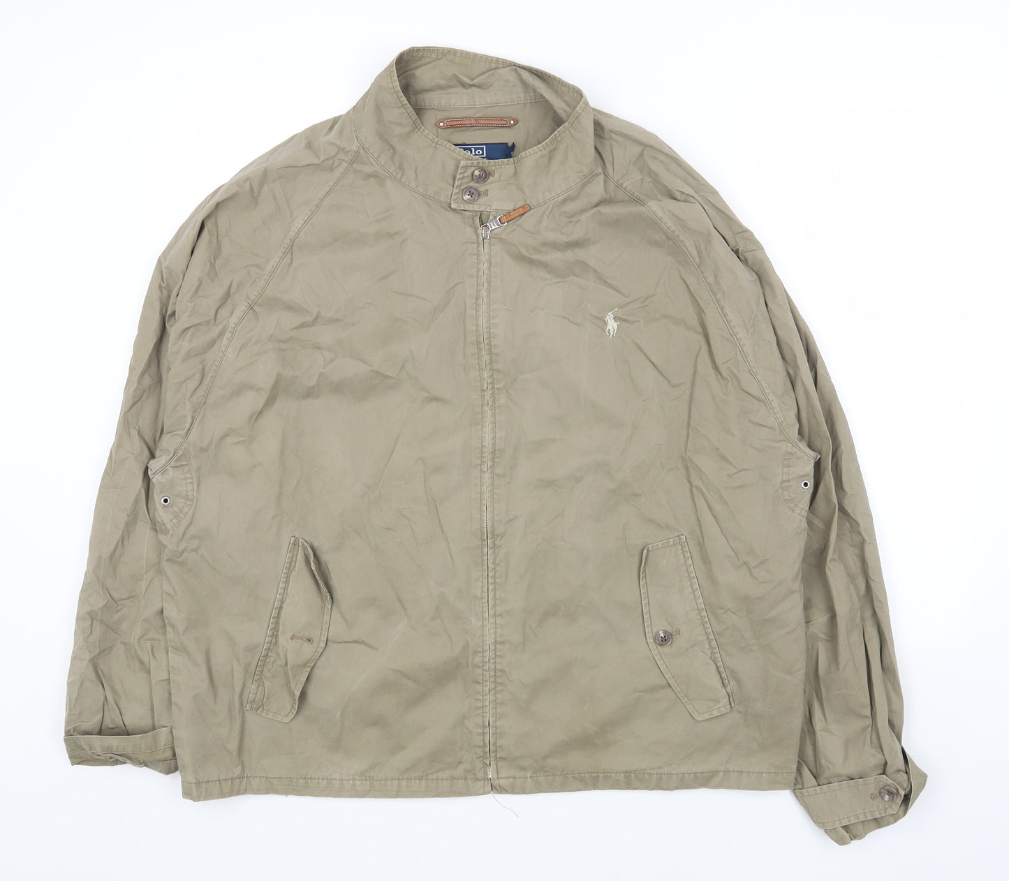 Polo Ralph Lauren Mens Beige Jacket Size 2XS Zip