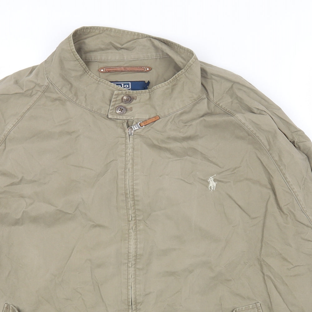 Polo Ralph Lauren Mens Beige Jacket Size 2XS Zip