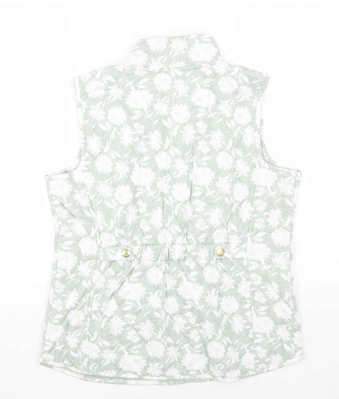 Bonmarché Womens Multicoloured Floral Gilet Waistcoat Size 16 Zip