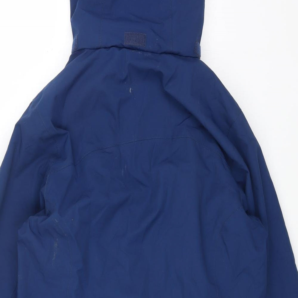 Trespass Womens Blue Rain Coat Coat Size 14 Zip