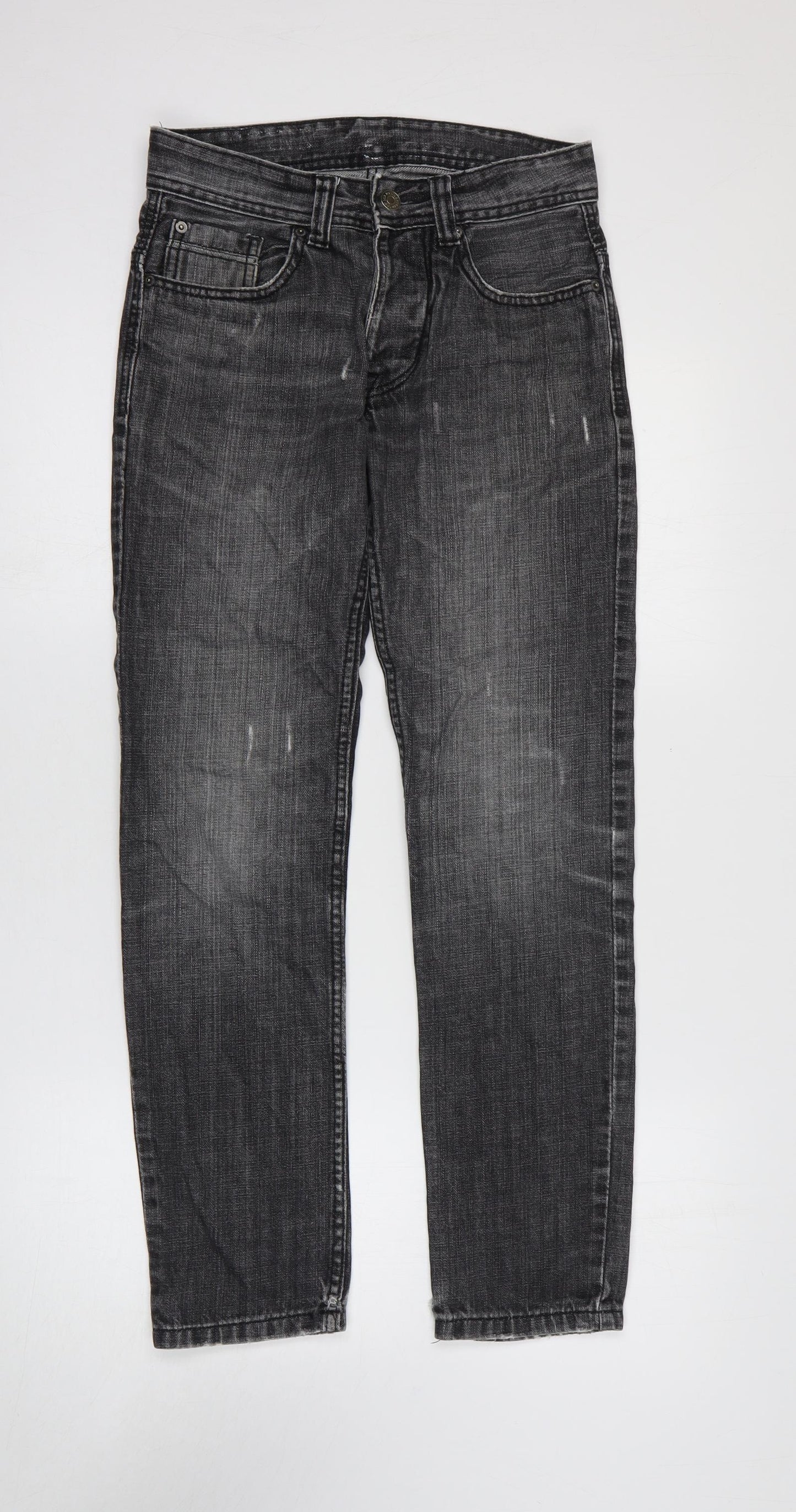 Preworn Womens Black Cotton Skinny Jeans Size 28 in L27 in Regular Zip